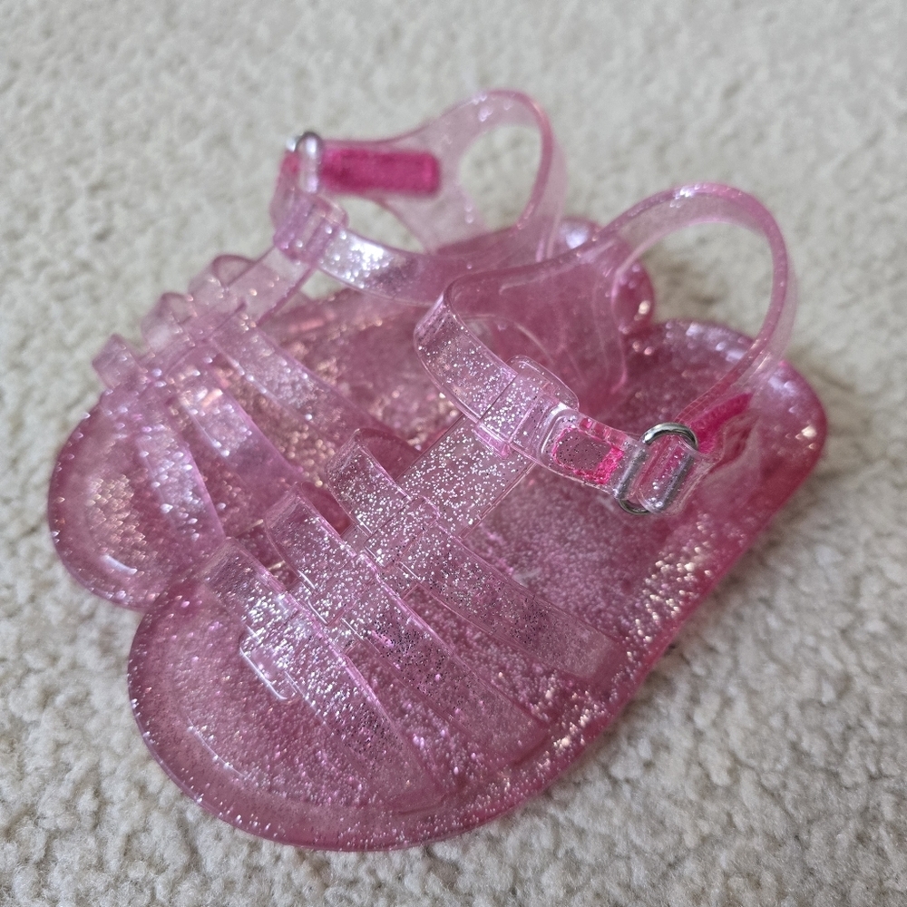 Joe Fresh Pink Glitter Jelly Sandals – Youth Size 7